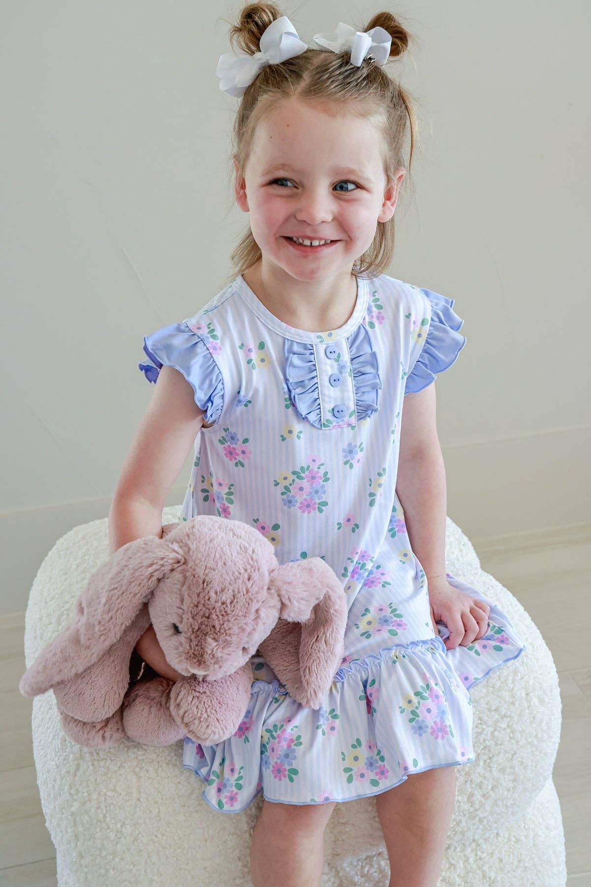 Heirloom Posies Flutter Sleeve Nightgown