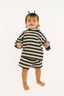 Midnight Stripe Slouchy Set