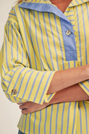 Collared Striped Top