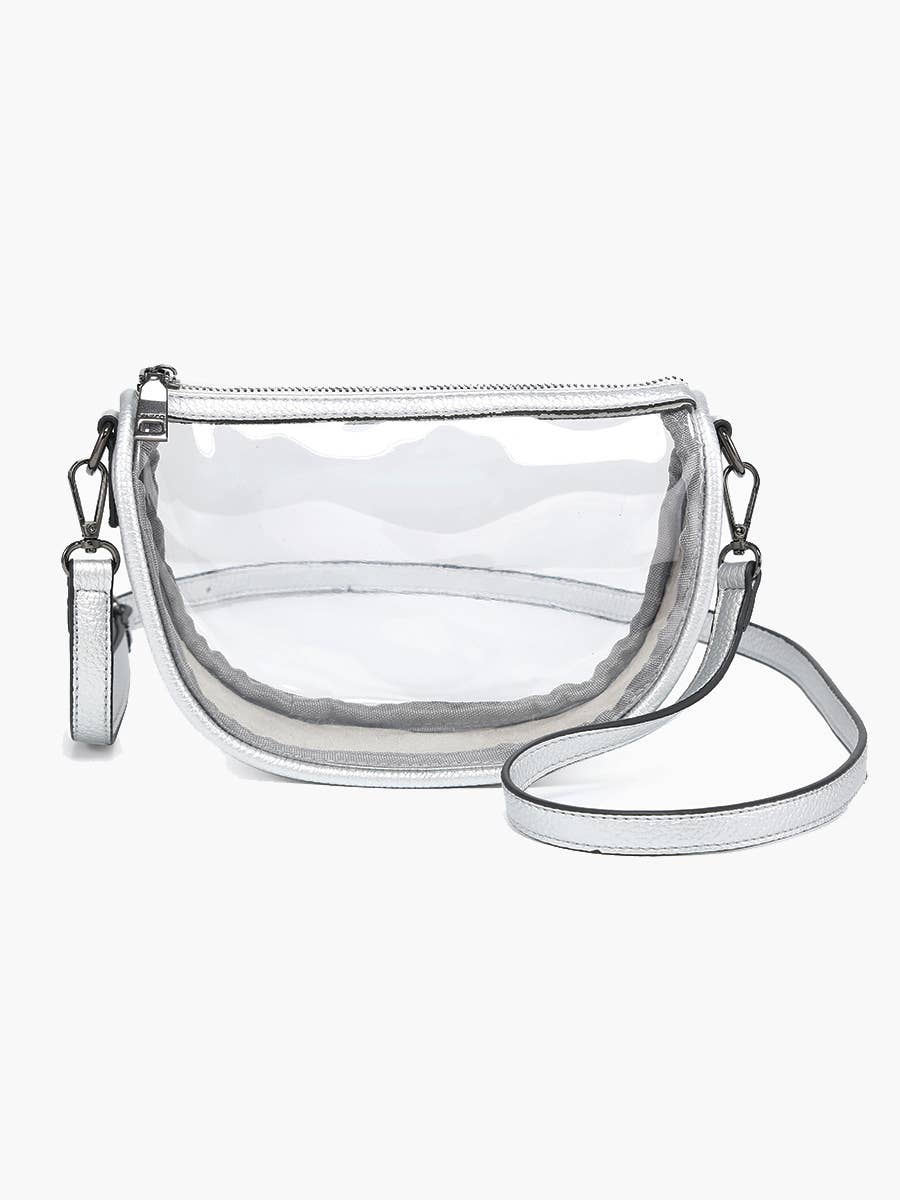 Peyton Clear Banana Crossbody Bag
