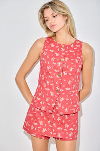Cowboy Motif Vest