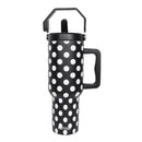 Polka Dot Top Handle Tumbler