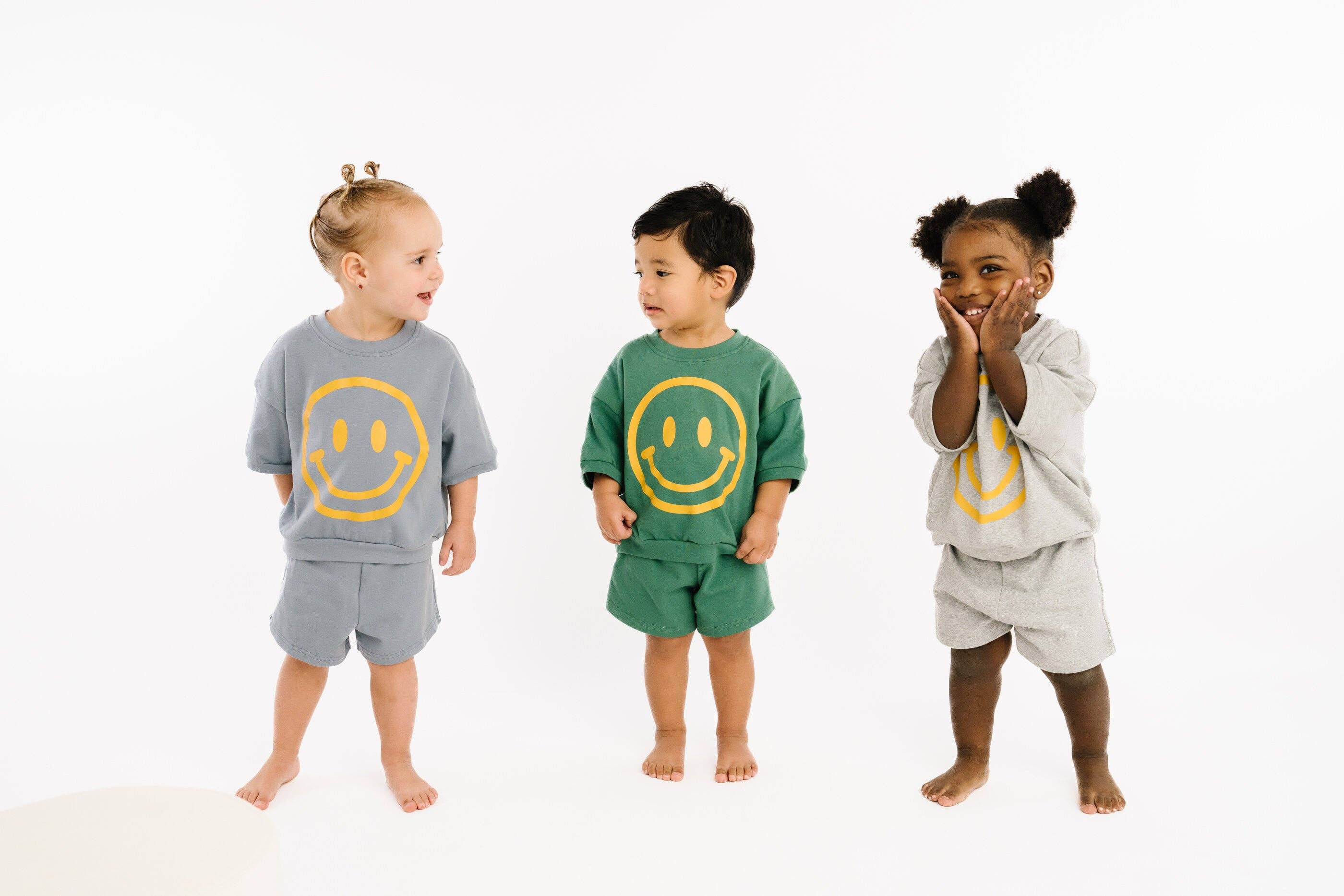 Pine Short Sleeve Smiley Set