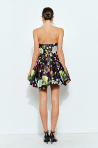 Polka Dot Bubble Hem Mini Dress