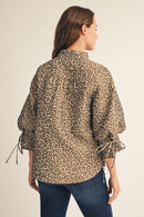Leopard Jacquard Top