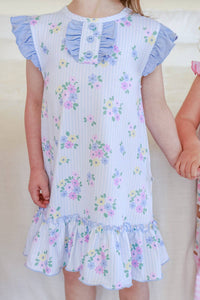 Heirloom Posies Flutter Sleeve Nightgown