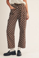 Polka Dot Barrel Pant