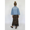 Lace Trim Leopard Maxi Skirt