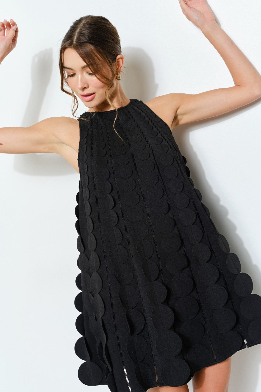 3D Black Swing Dress