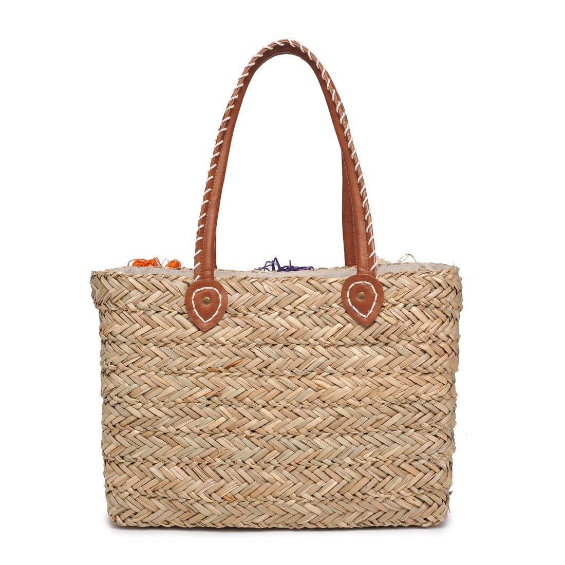 Queenie Floral Straw Tote