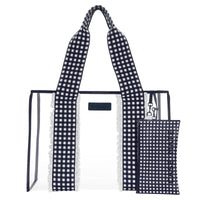 Case-Mate Navy Gingham Jelly Tote Bag