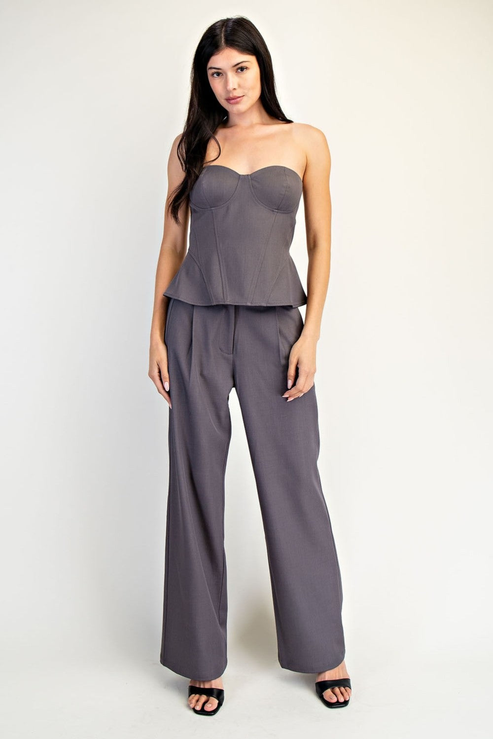 Corset Peplum Top