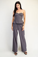 Corset Peplum Top