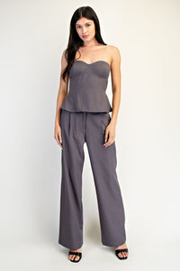 Corset Peplum Top
