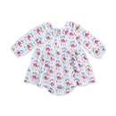 Beverly Cameo Stripe Long Sleeve Bubble with Peter Pan Collar and Skirt