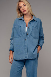 Relaxed Denim Shacket