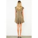 Silk Horse Print Mini Dress