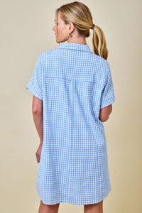Gingham Shirt Dress