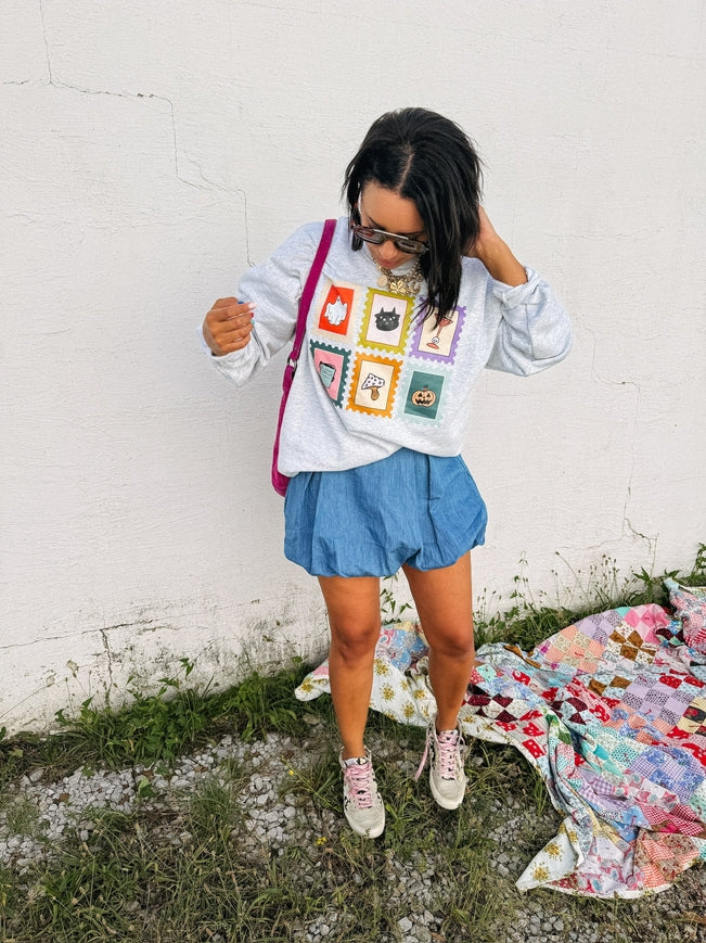 Halloween Stamps Sweatshirt