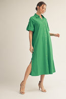 Button-Down Midi Dress