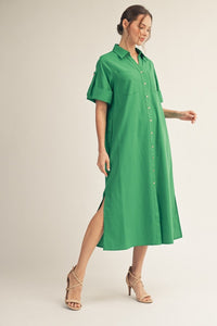 Button-Down Midi Dress