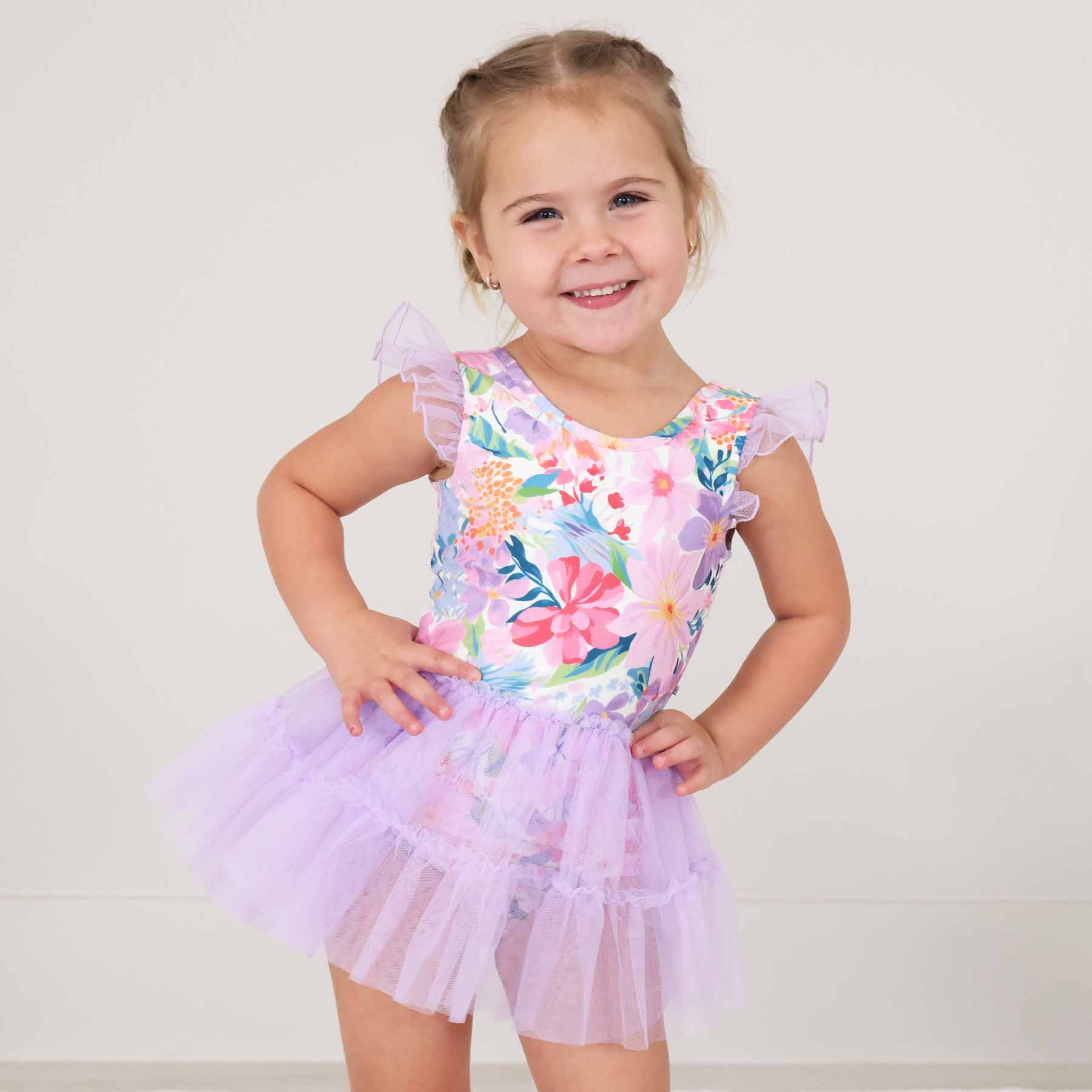Wildflower Ruffle Skirt Leotard