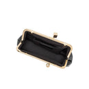 Chrissy Black Vegan Leather Crossbody Bag