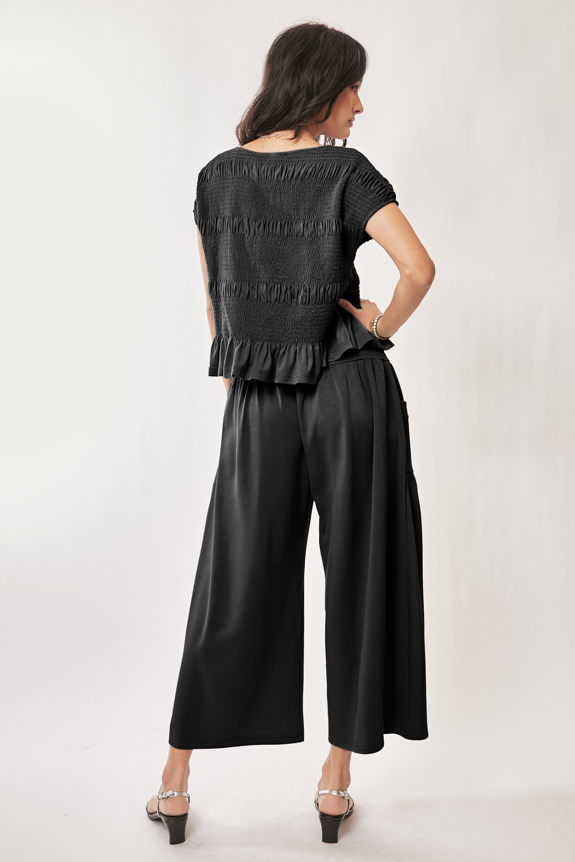 Cap Sleeve/Wide Leg Pant Set