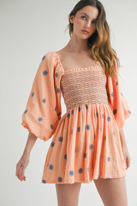 Floral Smocked Romper
