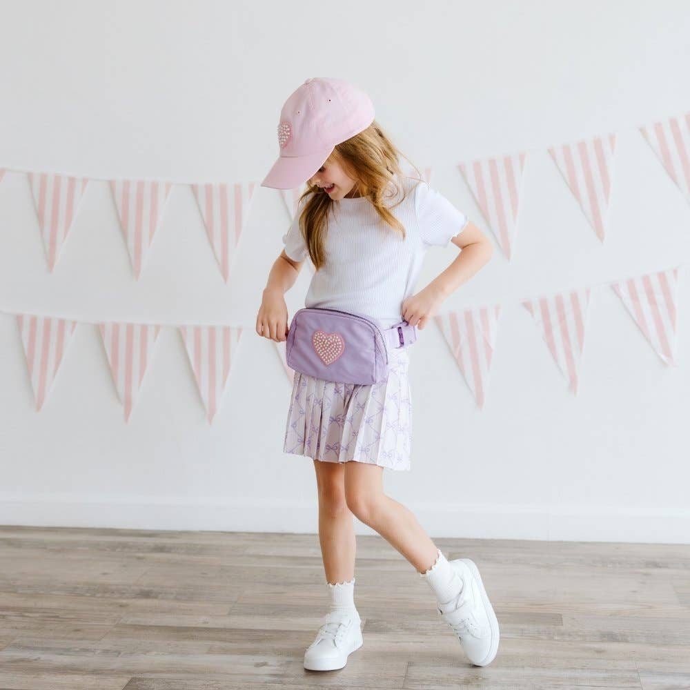 Pearl Heart Patch Belt Bag