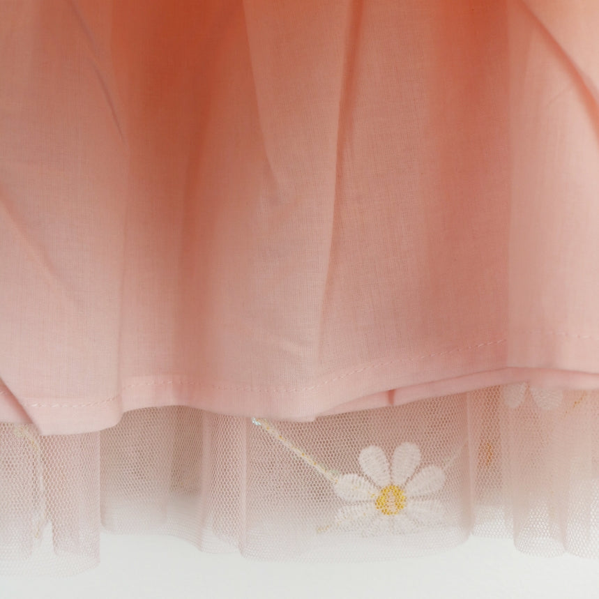 Sequin Floral Mesh Skirt