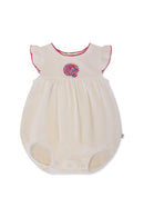 Seashell Embroidered Bubble Romper