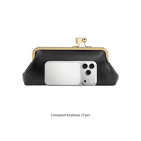 Chrissy Black Vegan Leather Crossbody Bag