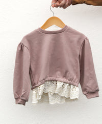Crewneck Ruffle Sweater