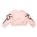 Pink Bow Sleeve Sweatshirt