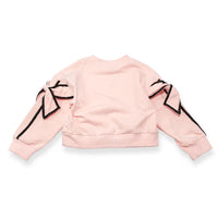 Pink Bow Sleeve Sweatshirt