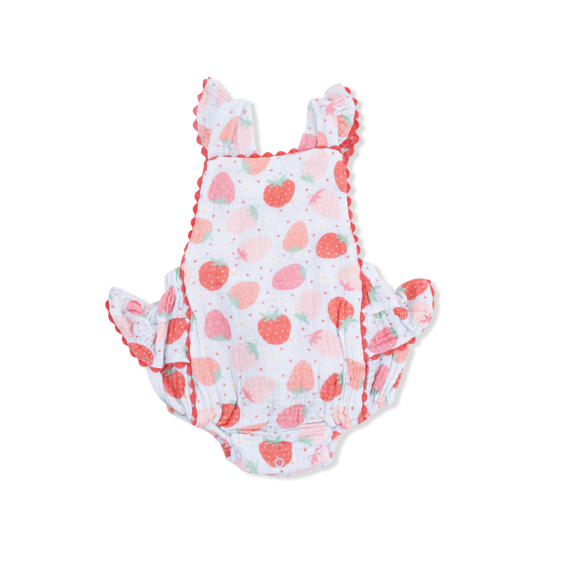 Strawberry Bliss Ruffle Sunsuit