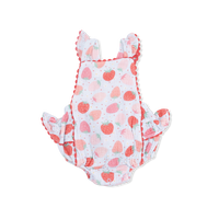 Strawberry Bliss Ruffle Sunsuit