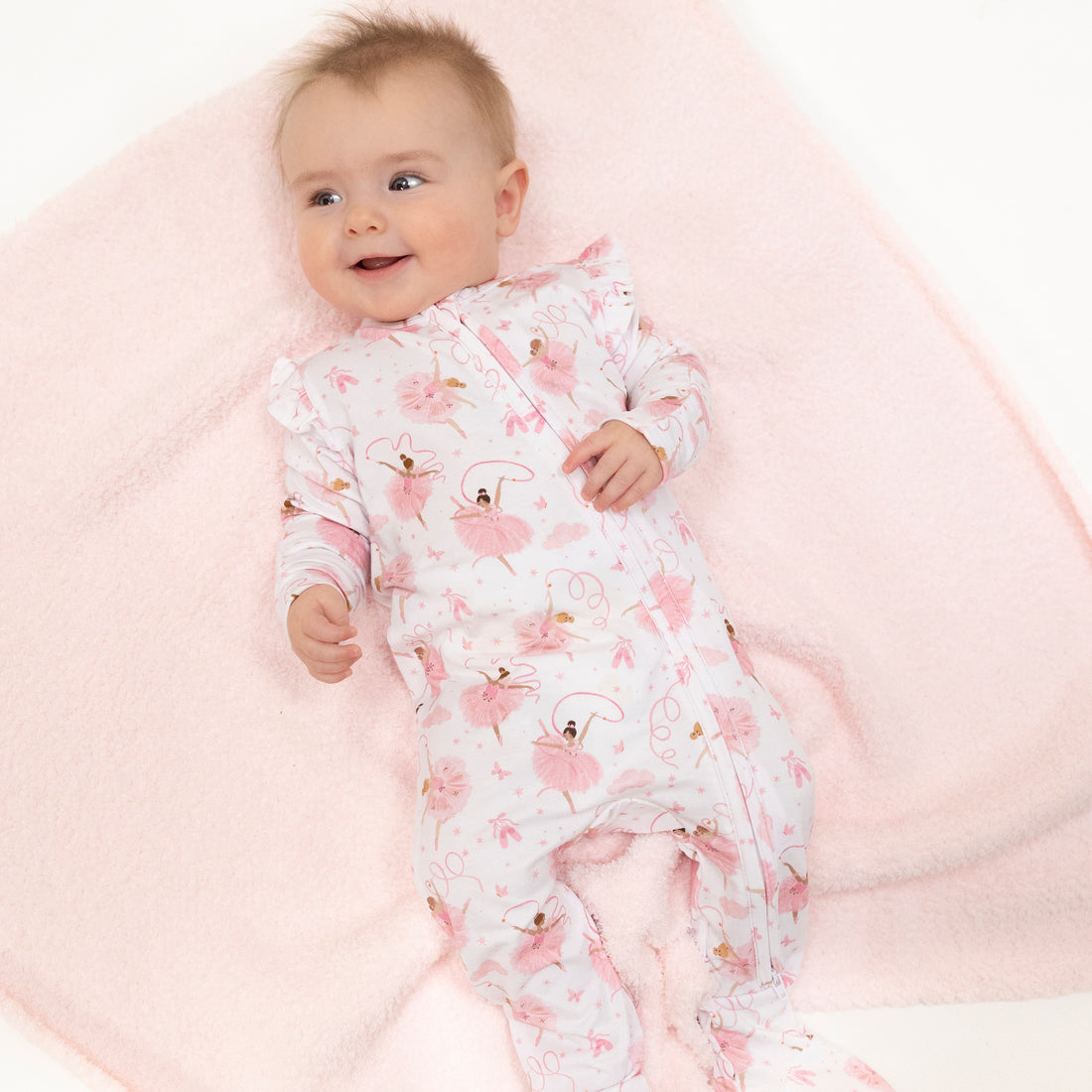 Ribbon Ballerinas Footie Romper