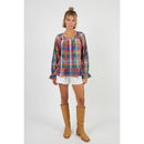 Plaid Ruffle Top