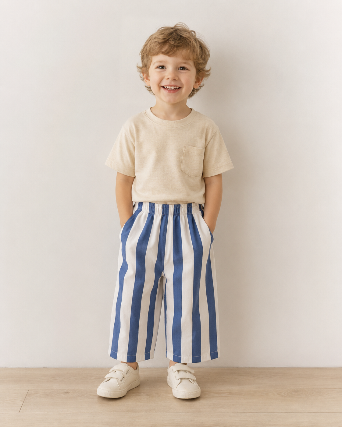 Blue Wide Leg Pant