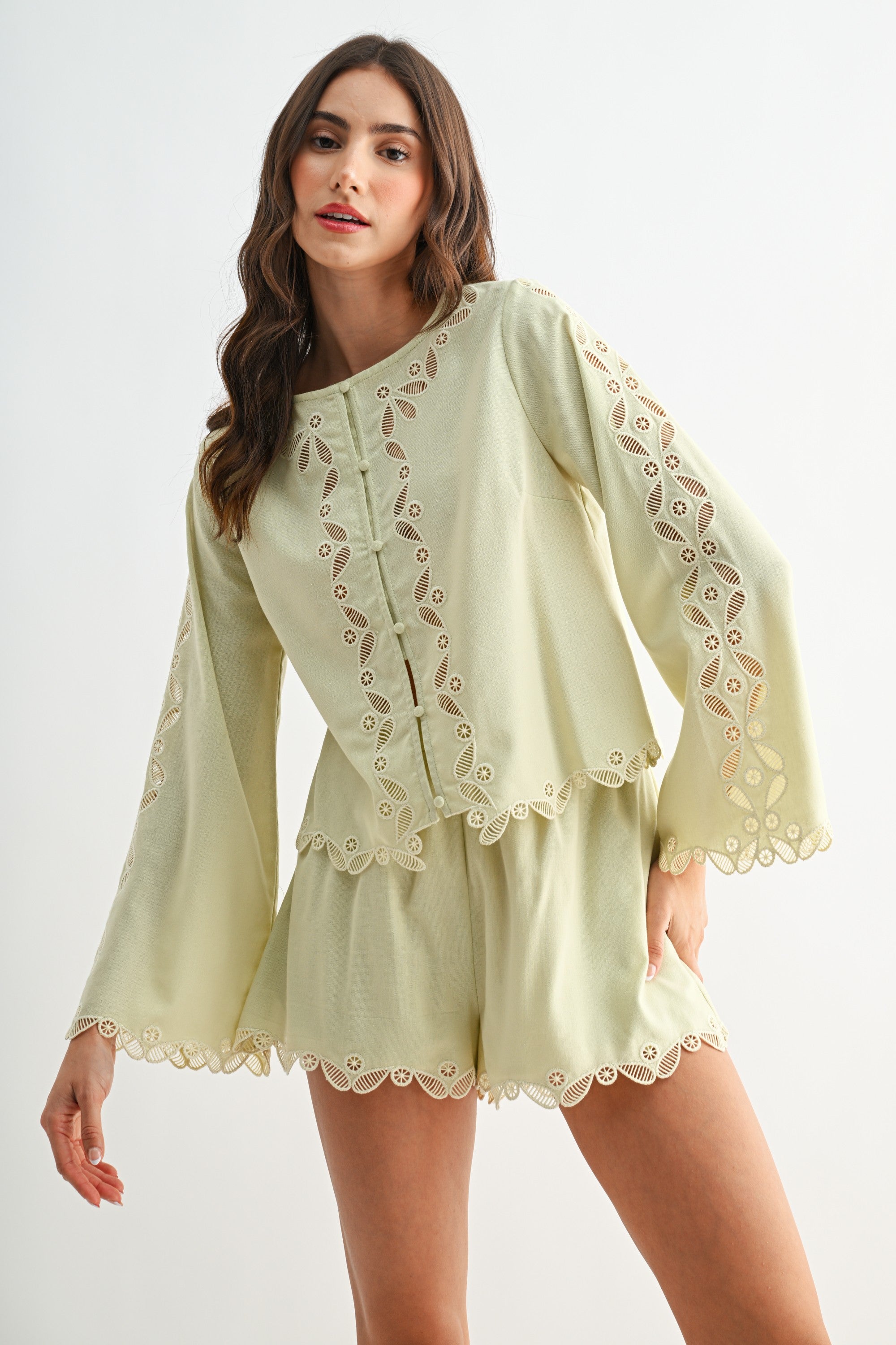 Lace Top & Short Set