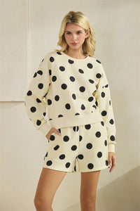 Polka Dot Sweatshirt