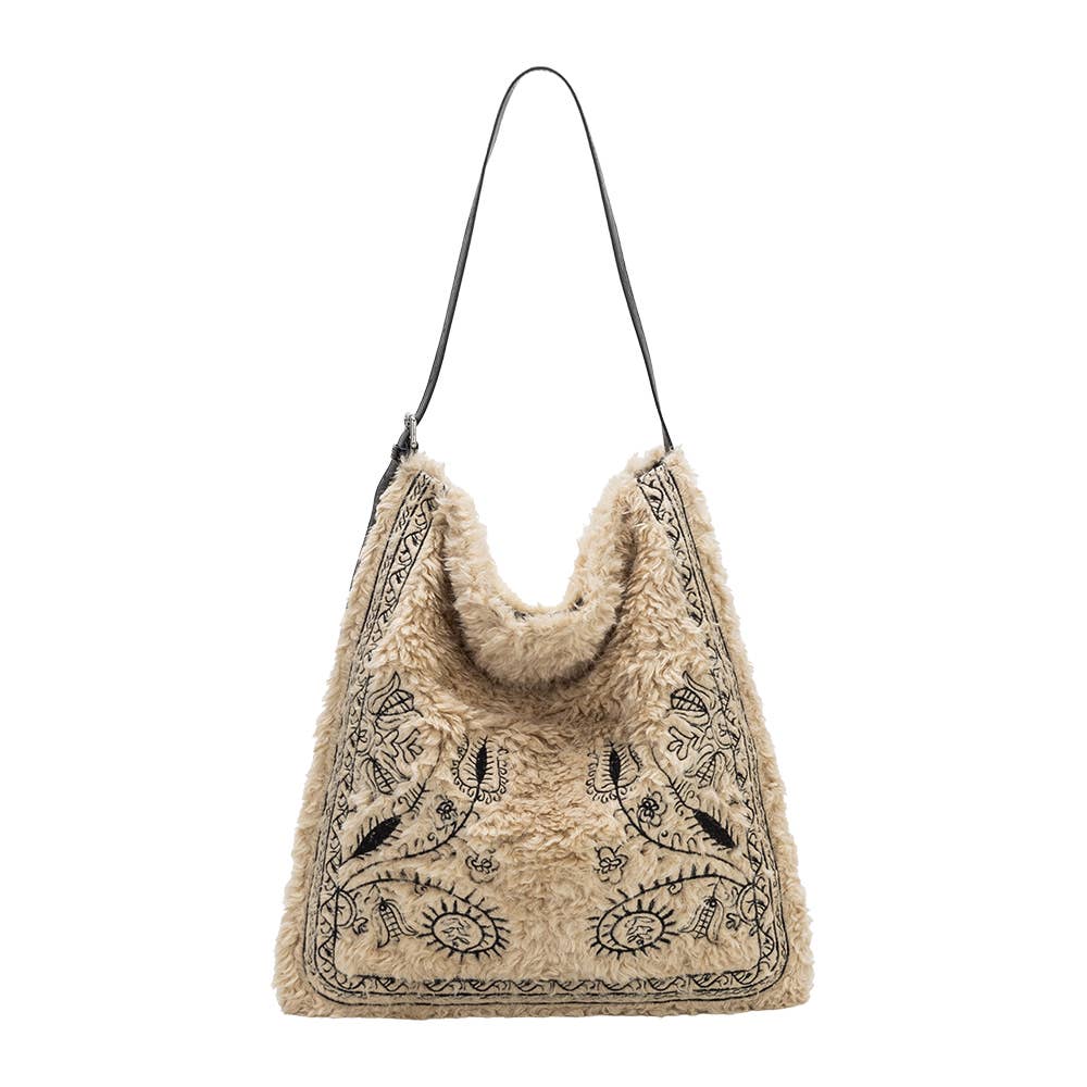 Annie Faux Fur Tote Bag