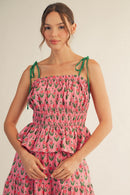 Floral Peplum Tank Top