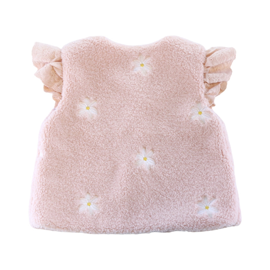 Floral Fleece Vest