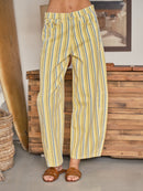 Striped Barrel Pants