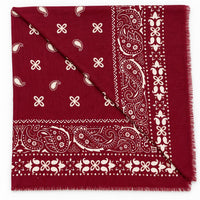 Paisley Print Oversized Square Scarf