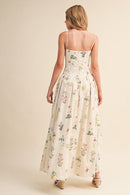 Drop Waist Floral Maxi Dress
