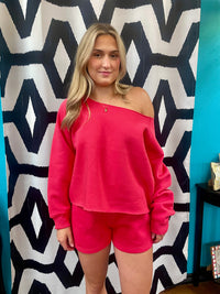 Cherry Essential Fleece Shorts